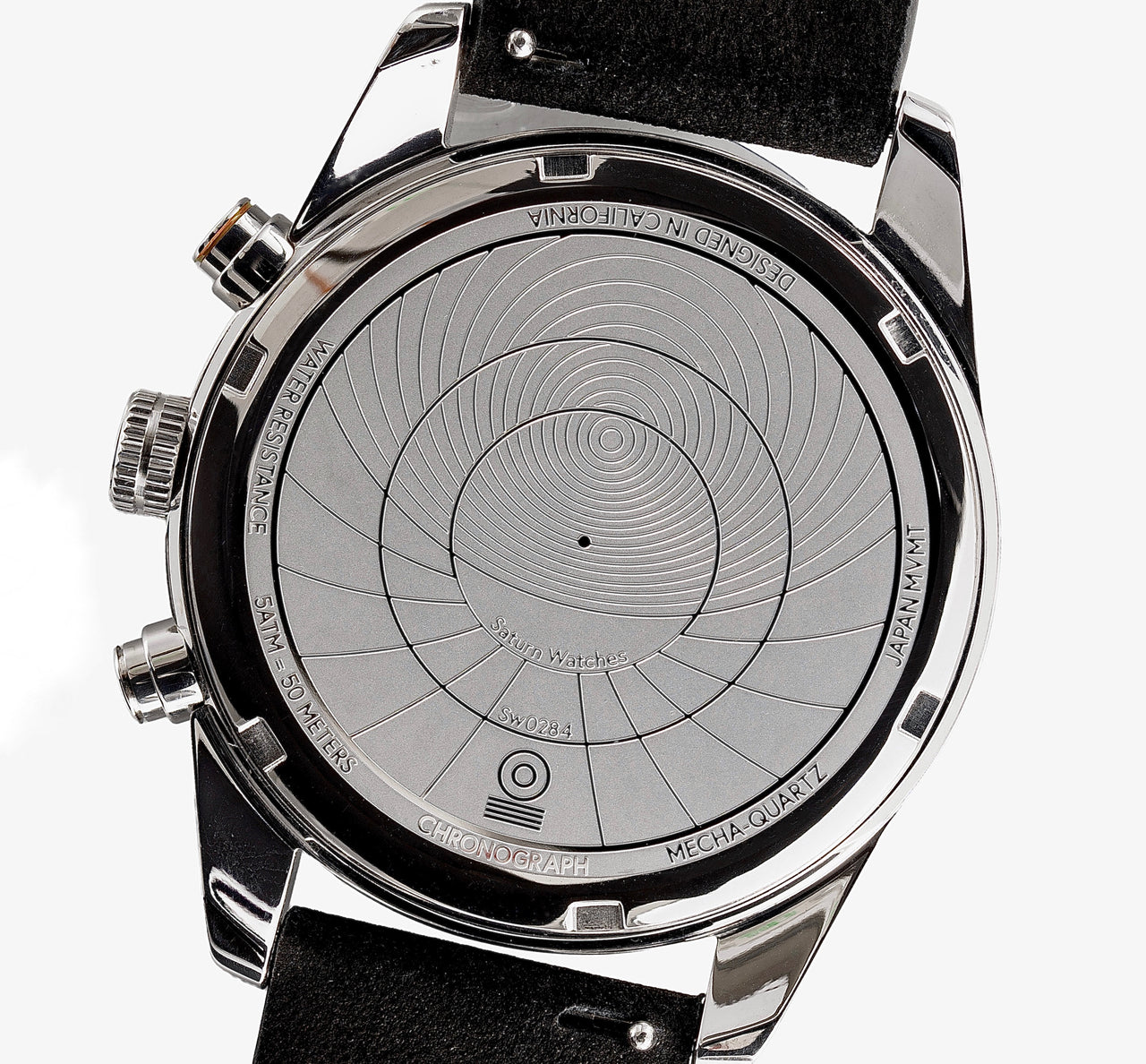 The watch worn, the engraving hidden against the wrist