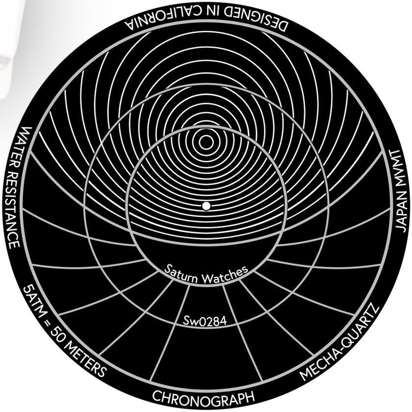 The engraved astrolabe on the SW0284 caseback
